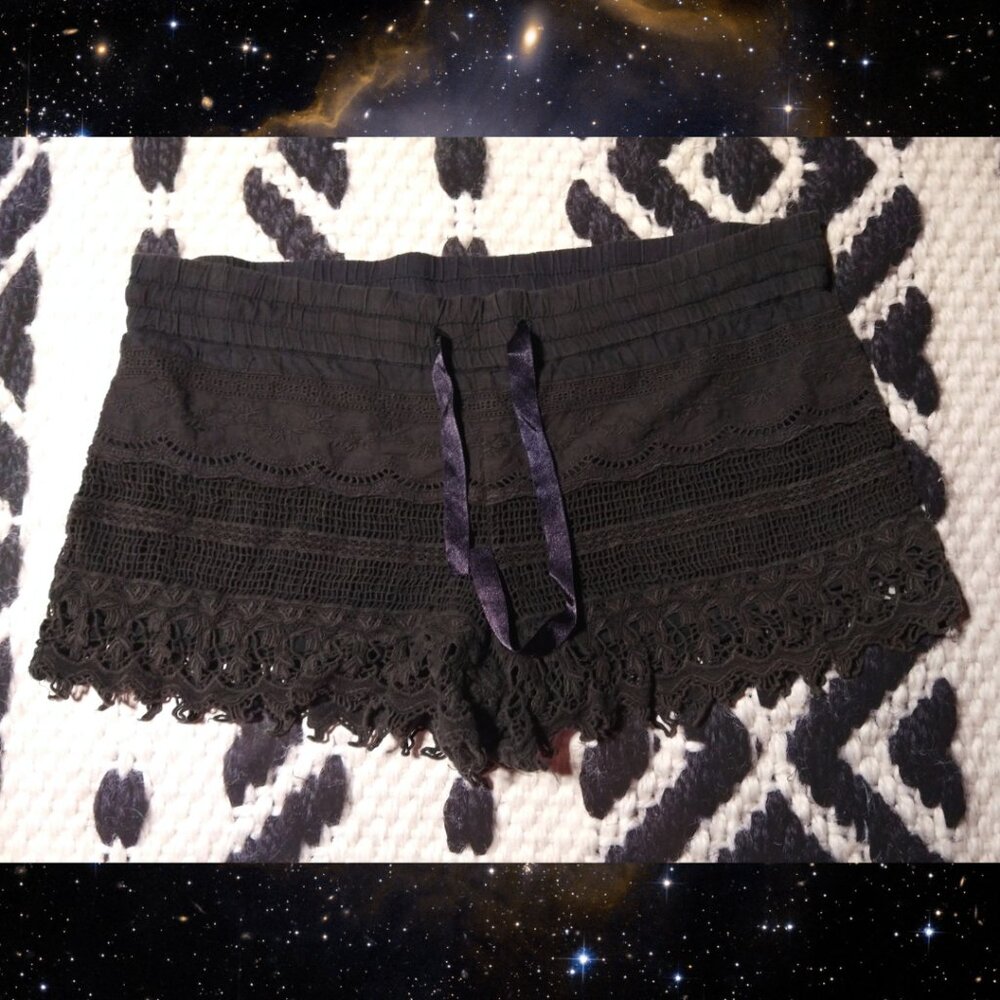 No Boundaries Crochet Shorts